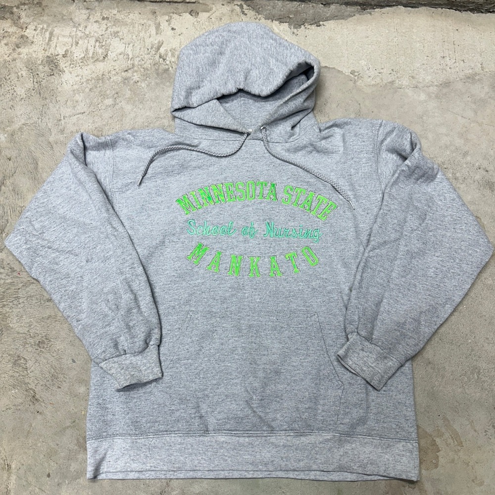 Minnesota State‎ Mankato School of Nursing Hoodie Sweatshirt Adult Small Gray